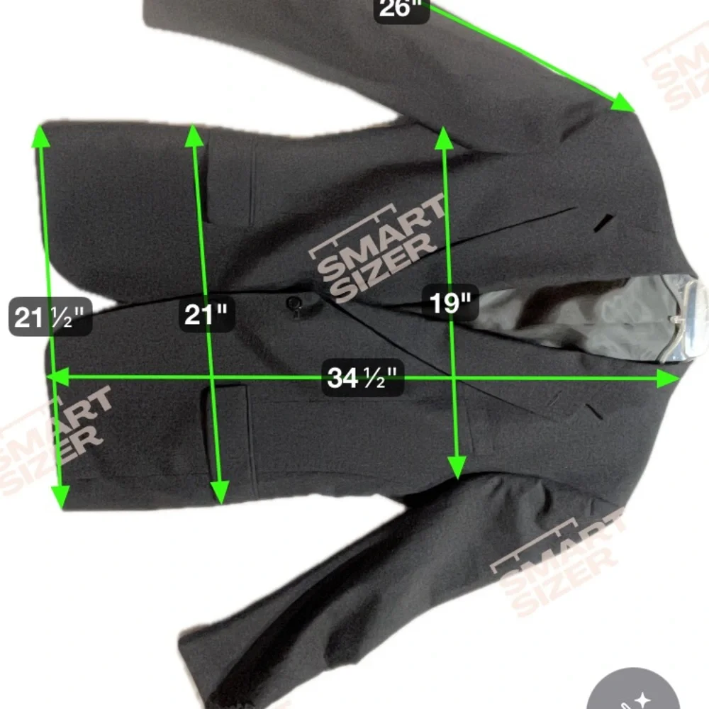 Stafford Mens Charcoal Gray Two Button Notch Lapel Blazer Sport Coat‎ Jacket 42L
